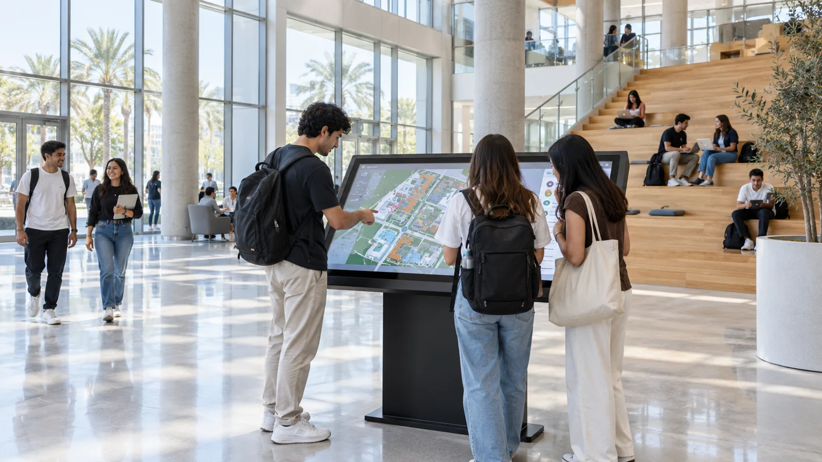 Education digital signage application