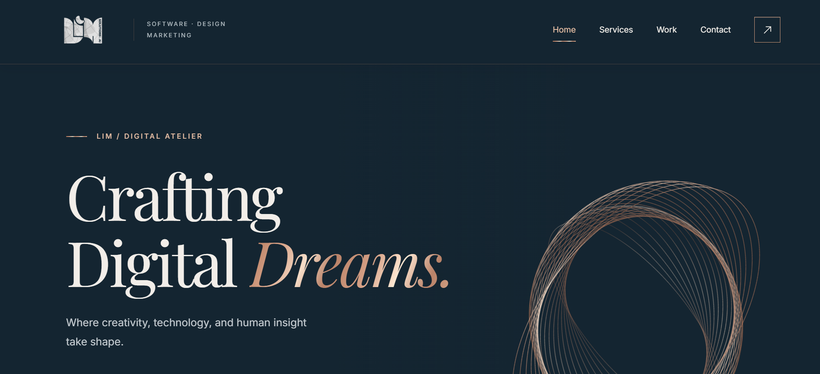 studio.lim website — crafting digital dreams
